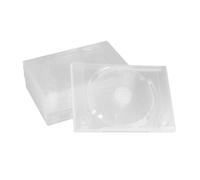 Lurrose Scatola Porta CD Trasparente 6 Pezzi Doppia Custodia per Dvd Confezione per Archiviazione Video Multimediali Compatta e Portatile per Home Cinema e Viaggi