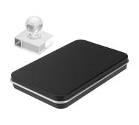 Lurrose Scatola Porta Ombretti Nero in As 6 Scomparti Multi-grid, senza Odore, Design Semplice e Stiloso, per Viaggi e Amiche
