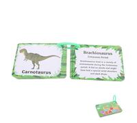 Lurrose Schede Didattiche per 37 Pezzi Educativo per Apprendimento Precoce e Sviluppo Cognitivo Carte Flash Portatili per Insegnare l'Inglese Animali