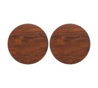 Lurrose Sedile di Ricambio Rotondo in Legno Massello 29 Cm, Set 2 Pezzi per Sgabelli da Bar e Sedie Rotonde, Facile da Sostituire per Mensa, Cucina e Sala da Pranzo