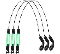 Lurrose Segnalatore di Abboccata da Pesca 3 Pezzi in Ferro Allarme Acustico e Vibrante Kit Indicatore di Avviso Portatile per Attrezzatura da Pesca Accessorio Pratico Sportiva