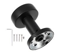 Lurrose Serratura della Maniglia della Porta Nascosta senza Chiave, Pomello Nero in Materiale Resistente Antiusura, Maniglia per Porte Interne ed Esterne Adatta a Casa Classica e Rustica