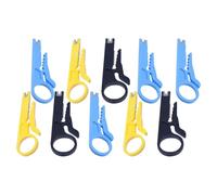 Lurrose Set 10 Pezzi Spellafili Multifunzionale Manuale in Abs Resistente, Strumento per Cavi Elettrici Fori per Filo Precisi, Utensile Pratico per Elettricisti per Colore Casuale