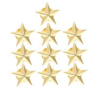 Lurrose Set 10 Pezzi Spille a Stella a Cinque Punte in Lega di Metallo, Spilla Pentagramma per Decorazioni di Costumi e Distintivi da Colletto, Accessori Souvenir per Abbigliamento