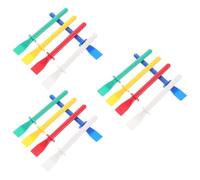 Lurrose Set 15 Pezzi Spatole Flessibili per Colla, Spalmatore Adesivo Portatile per Artigianato in Pelle Impugnatura Ergonomica, Strumenti per Applicazione Uniforme su Feltro e Superfici