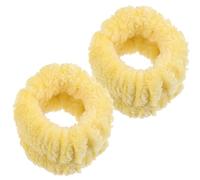 Lurrose Set 2 Pezzi Braccialetti Assorbenti in Flanella per Lavaggio Viso e Spa, Polsiere Morbide e Elastiche per Skincare, Fascia Chioma da Trucco e Yoga, Unisex, Comodi e Resistenti