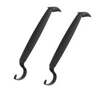 Lurrose Set 2 Pezzi Utensili per Scolpire Argilla in Ferro Nero Design Doppia Testa e Struttura ad Anello, Strumenti Professionali per Ceramisti e Progetti Creativi di Ceramica