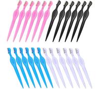 Lurrose Set 24 Pezzi Lame in Acciaio Inox per Tagliasopracciglia e Modellatore Viso, Rasoio Manuale Depilatore Multifunzione per Uomo e Donna, Strumenti Compatti per Rifinitura e