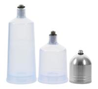 Lurrose Set 3 Bottiglie per Vernice Aerografo in Plastica Resistente alla Corrosione 10ml 20ml 40ml Contenitori per Pittura per Disegno Camouflage e Tatuaggi