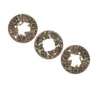 Lurrose Set 3 Copri Paralume per Candela in Barattolo in Metallo Decorazione, Coperchio per Candela Profumata, Sostituzione Copricandela per Combustione Uniforme