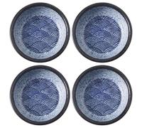 Lurrose Set 4 Ciotoline Ceramiche per Condimento di Salsa per Sushi, Versatili e Facili da Pulire, Perfette per Feste e Uso Quotidiano