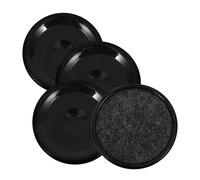 Lurrose Set 4 Sottobicchieri Antiscivolo per Mobili 42mm in Plastica Resistenti Usura per Pavimenti in Legno Duro, Fermaruota per Sedie da Cucina, Sgabello e Divano, Accessori Protettivi