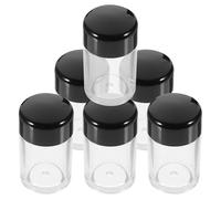 Lurrose Set 6 Contenitori per Cipria Vuoti 3g in Plastica Riutilizzabile, Scatole di Polvere Compatte per Cosmetici da Viaggio, Distributori per Cipria Libera e Accessori di Bellezza