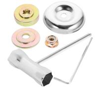 Lurrose Set 6 Pezzi Chiave Inglese e Disco Tosaerba in Metallo per Decespugliatore e Macchina per Diserbo, Accessori Resistenti per Giardinaggio su Terreni Irrigui e Asciutti, Parti