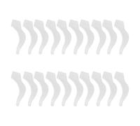 Lurrose Set Copri Aste in Silicone Antiscivolo per Occhiali e Occhiali da | Bianco, Flessibile e Resistente alla Deformazione, per Uso Quotidiano e Attività All'aperto