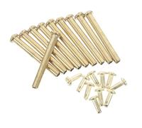 Lurrose Set da 10 Rivetti per Albero Ventaglio Pieghevole in Metallo Dorato, Accessori per Riparazione Ventilatori Portatili, Kit con Anello di Fissaggio per Uso Manuale e Sostituzione