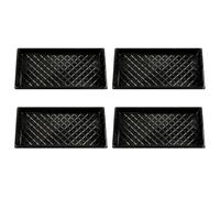 Lurrose Set da 4 Vassoi di Plastica Trasparente per Germinazione Piante, Vassoio per Piantare profondità Ottimale e Vaso da Vivaio Biodegradabile per Giardinaggio Domestico e Idroponico