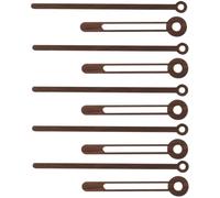 Lurrose Set da 5 Lancette Orologio in Legno Color caffè, Pratiche e Decorative per Orologi Fai da Te Movimento di Sostituzione