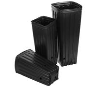 Lurrose Set da 60 Tazze da Vivaio per Agrumi e Ortaggi Vasi di Coltivazione in Plastica Resistente Permeabilità per Radici Sane per Giardinaggio e Coltivazioni Indoor