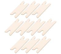 Lurrose Set di 10 Navette per Tessitura in Legno Beige Strumenti per Tessere Arazzi e Sciarpe Accessori per Artigianato Manuale