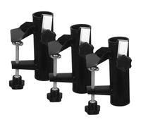 Lurrose Set di 3 Morsetti per ombrellone da Giardino per ringhiera del terrazzo - Supporto per ombrellone da Balcone per Esterni, Adatto a ringhiere, sedie, panchine, portelloni Posteriori, Barche,