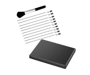 Lurrose Set di Clip Coccodrillo per Modellismo Base Supporto in Plastico e Ferro, per Hobby Craft e Pittura Diy, per Tenere Carta e Foto Stabile Stili multipli