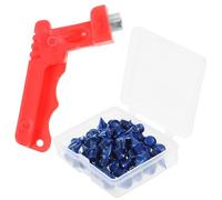 Lurrose Set Tacchetti per Scarpe da Pista Blu in Acciaio e Plastica con Chiave Spike, per Aumentare la velocità e Migliorare la Corsa in Atletica