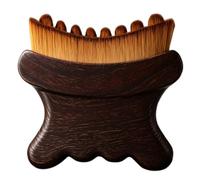 Lurrose Spazzola linfatica per il viso con custodia - Strumento per scolpire il viso con setole morbide in nylon - Spazzola per contouring, anti-gonfiore e lifting, migliora la luminosità e