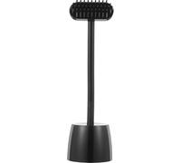 Lurrose Spazzola Toelettatura Gatti e Cani in Abs Morbido Massaggio Antistress e Rimozione Pelo Accessorio Pet Pratico e Antiscivolo Mini Brush Nero per Cura e Relax Animali