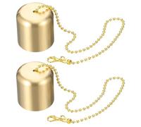 Lurrose Spegnicandele in Ottone 2 Pezzi, Copertura Spegni Candela in Metallo Resistente Design a Catena, Accessorio per Candele Sicuro e Compatto, per Uso Domestico e Regalo