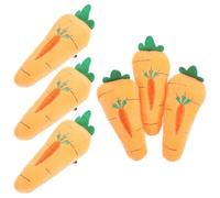 Lurrose Spilla a Forma di Carota in Peluche Grande, Set da 10 Pezzi, Spille da Donna Cartoon Leggere e Resistenti per Decorazione Abbigliamento, Borse, Zaini e Feste