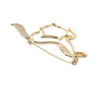 Lurrose Spilla da Donna a Forma di Cavallo con Zirconi, Spilla da Balia Artistica Traforata Leggera, Decorazione Elegante per Abiti e Blazer, Simbolo di Libertà e Forza per Uso Quotidiano