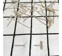 Lurrose Spilli a T con Scatola di Plastica, Facili da Inserire e Rimuovere 50 Pezzi in Acciaio Inossidabile per Bloccare e Cucire Parrucche per Parrucche