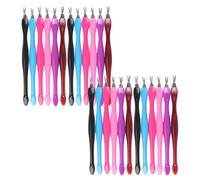 Lurrose Spingi Cuticole per Rimuovere Calli e Pellicine Set 48 Pezzi in Plastica e Acciaio Inox Professionale Unghie Mani e Piedi Uso Personale e Professionale