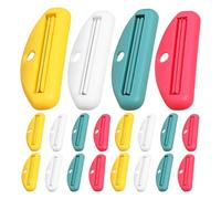 Lurrose Spremi Tubetto Manuale per Dentifricio e Pomate in Plastico, 20 Pezzi, Riduce Sprechi e Organizza in Modo Ordinato, per Bagno e Piano di Lavoro
