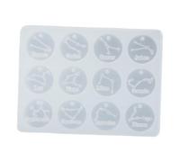 Lurrose Stampo in Silicone 12 Segni Zodiacali Riutilizzabile e Facile da Usare per Creare Ciondoli Personalizzati per Gioielli Fai da Te