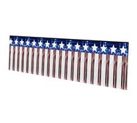 Lurrose Striscione Decorativo Patriottico per Americana con Tinsel per Feste Estive e Memorial Day Facile da Installare e Multievento
