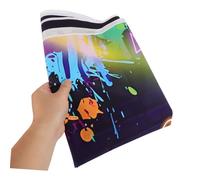 Lurrose Striscione Neon Compleanno Effetto Glow in The Dark Decorazione Riutilizzabile con Design Graffiti per Foto e Feste Notturne