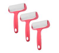 Lurrose Strumenti la Pulizia delle Unghie Timbro, Rullo Anti-pelucchi in Silicone per Nail Art, Set da 3 Pezzi Carta Adesiva e Manico, Accessori per Manicure e Manutenzione del Timbro