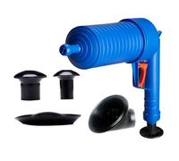 Lurrose Sturalavandini Pressione Manuale con Succhietti Rotanti per Wc Lavandini e Scarichi Pompa Aria per Pulizia e Drenaggio Rapido Set Pulizia Canalizzazioni Blu