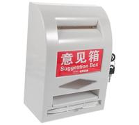 Lurrose Suggestion Box con Note Adesive, Suggestion Box, Abs Bianco, Piccolo, da Parete, per Suggerimenti e Reclami