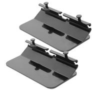 Lurrose Supporto da Parete Adesivo per Cellulare 2 Pezzi, Porta Telefono da Parete Antiscivolo con Doppio Gancio, Supporto Ricarica per Telefono e Tablet per Bagno e Cucina