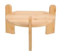 Lurrose Supporto Distributore Bevande in Bamboo Base Stabile e Resistente per Brocca Acqua e Dispenser Rialzo per Feste Eventi e Cena in Famiglia