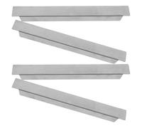 Lurrose Supporto Divisoria Argento 4 Pezzi in Acciaio Inox per Vetrine Refrigerate e Ottimizzazione Spazi in Ambienti di Ristorazione