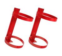 Lurrose Supporto Estintore da Parete Gancio e Fissaggio Affidabile in Ferro Rosso 2 Pezzi per Estintore 5kg per Sicurezza Veicoli e Ambienti