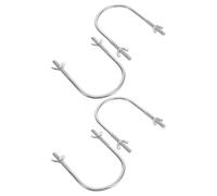 Lurrose Supporto Gancio a U per Puleggia Mobile Radiatore Olio, Base Girevole 4 Pezzi per Riscaldatore Elettrico, Accessori Stabili per Spostamento Rapido in Ambienti Domestici