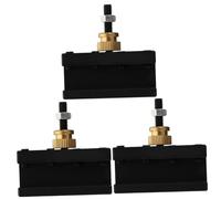 Lurrose Supporto Per Cambio Rapido Utensile Da 3 Pezzi Supporto Per Tornio Portatile Mini Portautensili Per Portacoltelli Portautensili Per Tornio Lega Di Alluminio Nera