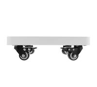 Lurrose Supporto per Piante con Ruote in Ferro Rinforzato 250mm x 250mm x 90mm Base Mobile con Angoli Smussati Antiurto per Vasi Grandi da Esterno ed Interno