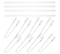 Lurrose Supporto per Poster in PVC 4 Pezzi Barra Porta Poster e Gancio, Montaggio a Rotolo per Pittura, Adatto per Ambienti Didattici, Uffici e Aree Pubbliche