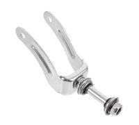 Lurrose Supporto Per Sedia Rotelle in Acciaio Staffa Per Ruota Anteriore Supporto Per Forcella Ruota Anteriore Parte Di Ricambio Per Sedie Rotelle Compatibile La Maggior Parte Dei Modelli